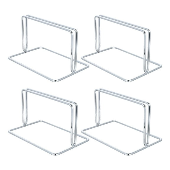 Kuyiluo baffle bracket 4Pcs Cold Rolled Steel Office Partition Brackets Partition Brackets Partition Holders (Silver)