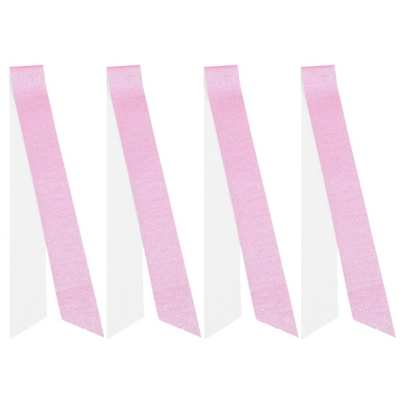 Kuyiluo diy sash 4pcs Blank Glitter Sash DIY Sash Decoration Cloth Sash Beauty Pageant Sash for Wedding Grad Party