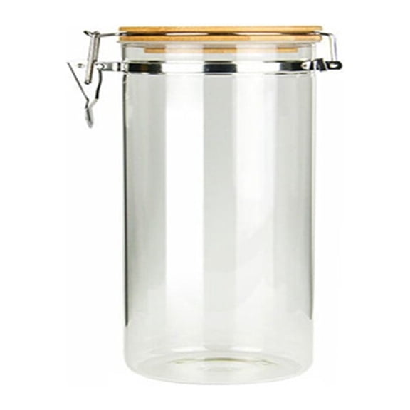 Kuyiluo glass jar Glass Storage Jar with Hinged Lid (1140ml)