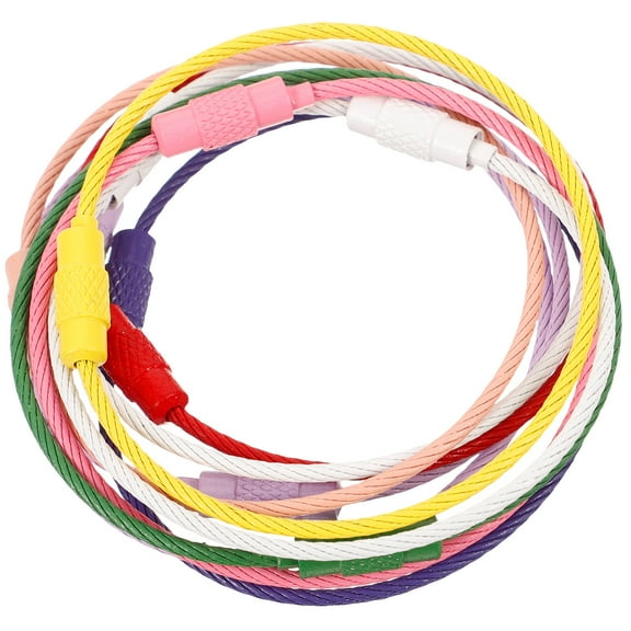 Portable Key Rings Made of Stainless Steel for Key Holding Assorted Color 10pcs