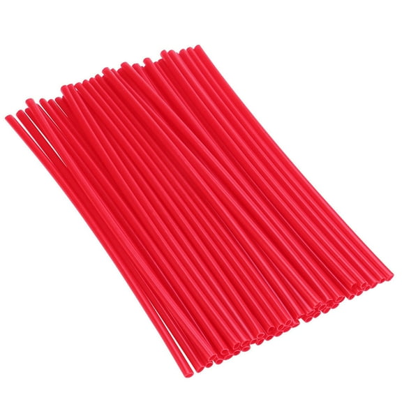 Kuyiluo spoke skins 75 PCS Bike Spoke Spoke Skins Covers Motorcycle Motocross Dirt Bike MTB Wheel Rim Spoke Wraps Protector Kit (Red)