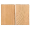 thumbnail image 1 of Kuyiluo wood block 2 Pcs Thicken Wooden Block DIY Craft Cutout Smooth Wood Block for Art Crafts Project (Wood Color), 1 of 10