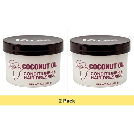 Kuza Coconut Oil Conditioner and Hair Dressing, 8 oz - 2 Pack