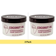 Kuza Coconut Oil Conditioner and Hair Dressing, 8 oz - 2 Pack