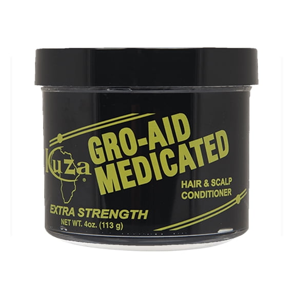 Kuza Gro-Aid Medicated Hair & Scalp Conditioner 4 oz,Pack of 6