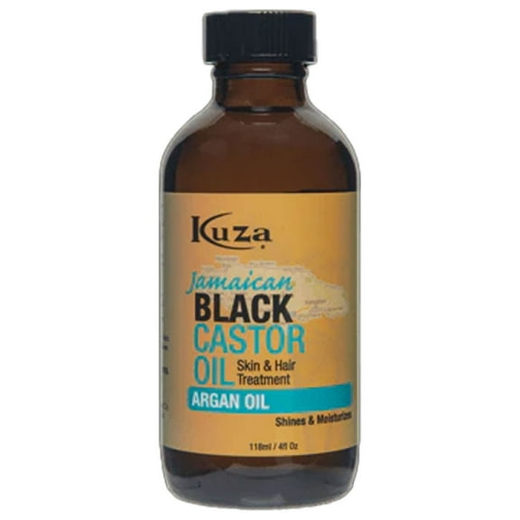 Kuza Jamaican Black Castor Oil, Argan, 4 Oz.,Pack of 2