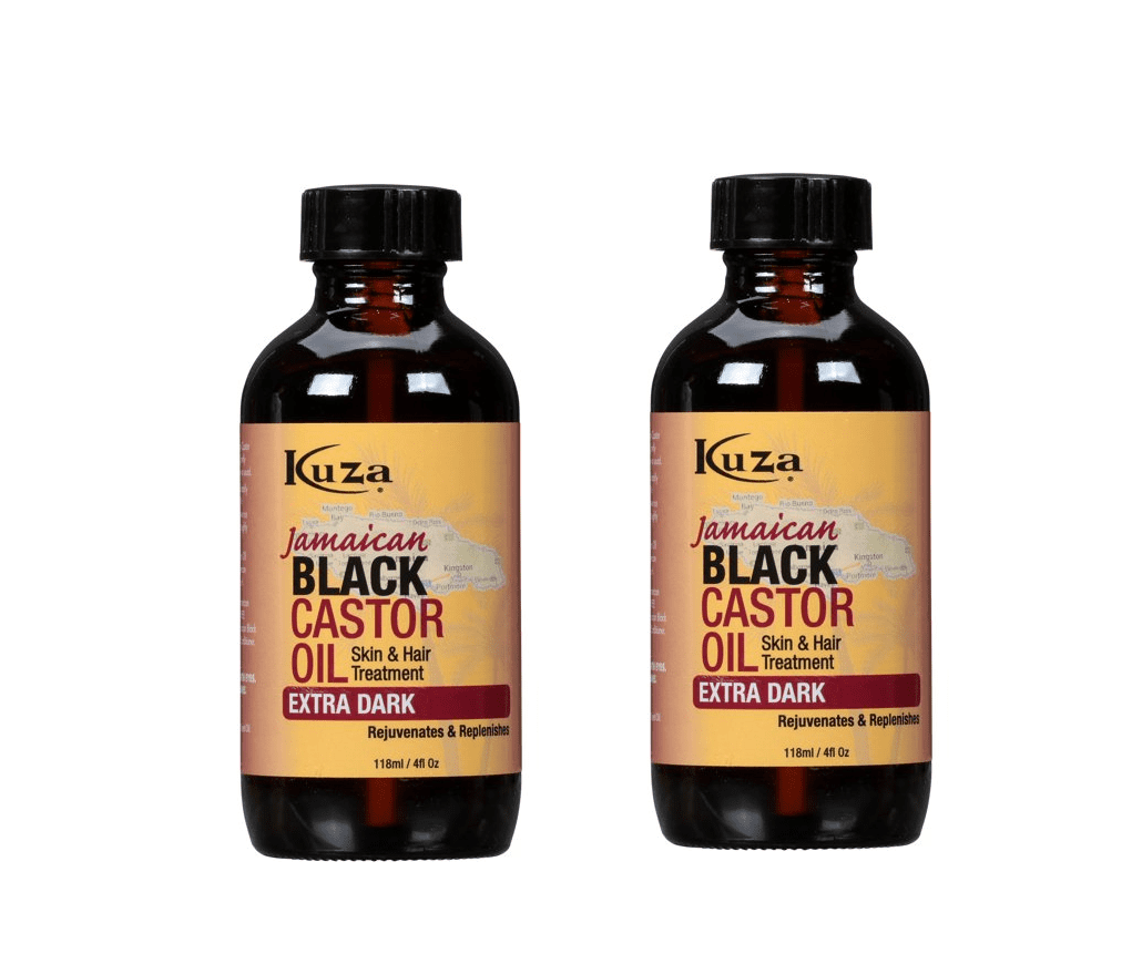 Kuza Jamaican Black Castor Oil - Extra Dark, Net.wt 4 Fl.oz (Pack of 2) (Skin & Hair Treatment)