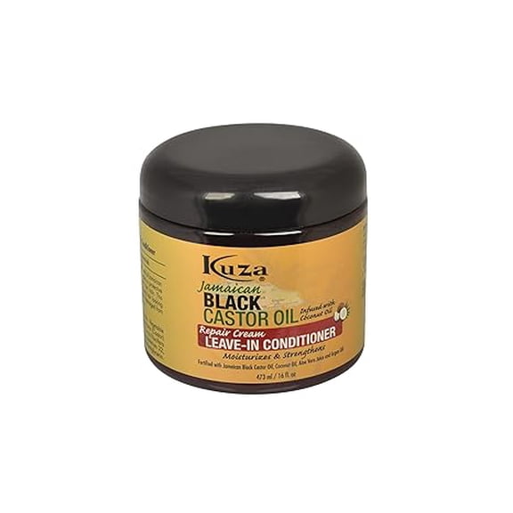 Kuza Jamaican Black Castor Oil Leave-In-Conditioner, 16 Oz, 2 Pack