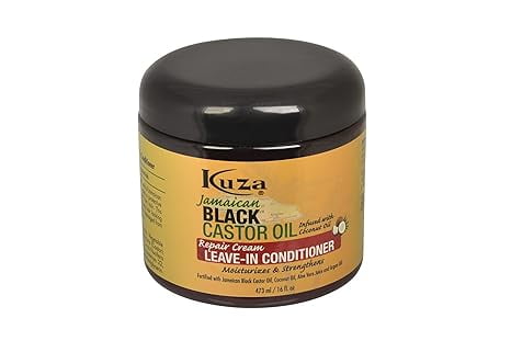 Kuza Jamaican Black Castor Oil Leave-In-Conditioner, 16 Oz, 3 Pack