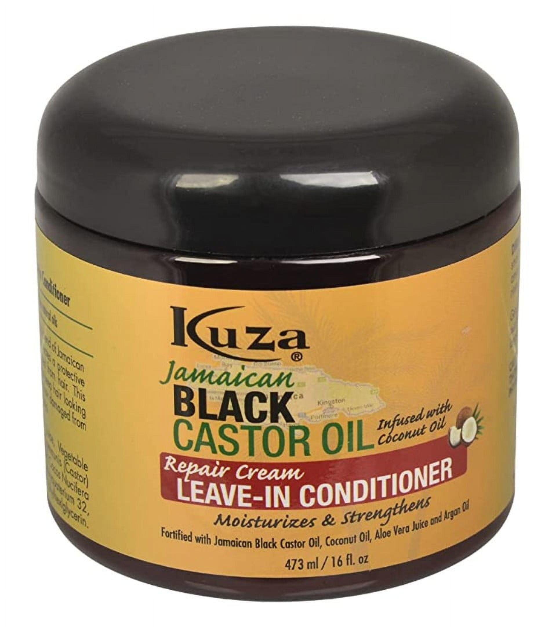 Kuza Jamaican Black Castor Oil Leave-In Conditioner 16oz (Pack of 2)