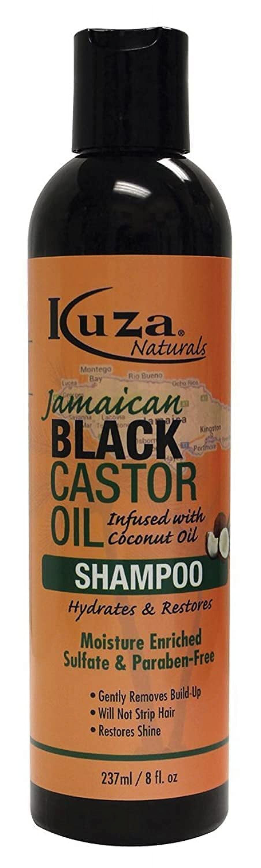 Kuza Jamaican Black Castor Oil Shampoo, 8 oz, 2 Pack