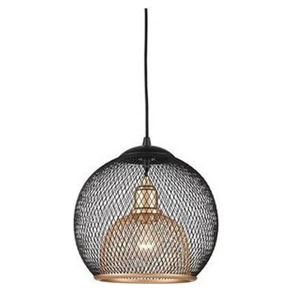 Kuzco Lighting 494412 Gibraltar 12" Wide Cage Pendant - Gold