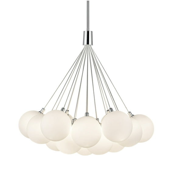Kuzco Lighting Ch3128 Bolla 28" Wide Chandelier - Opal Glass