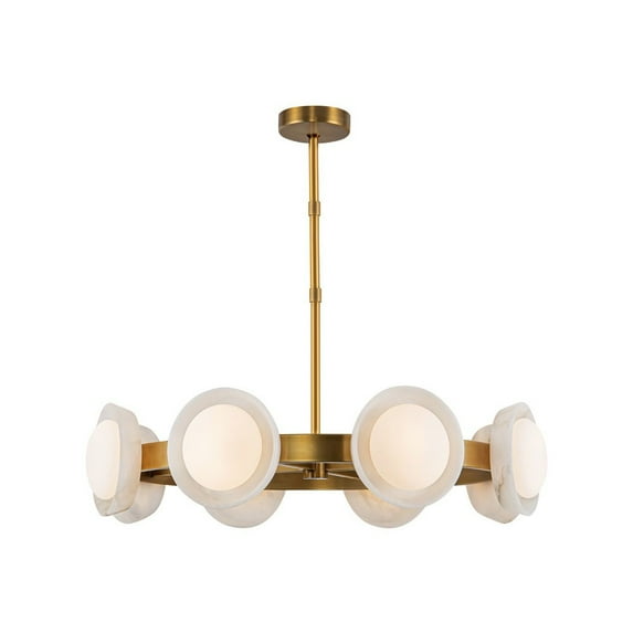 Kuzco Lighting Ch320837 Alonso 38" Wide Led Ring Chandelier - Vintage Brass / Alabaster