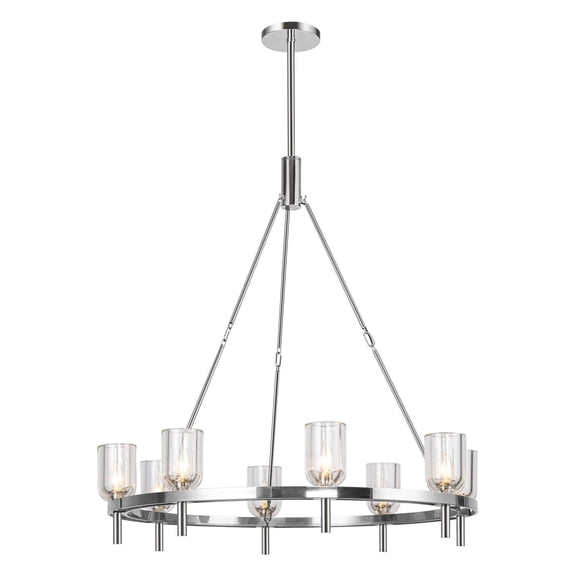 Kuzco Lighting Ch338836 Lucian 8 Light 37" Wide Ring Chandelier - Nickel