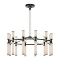 thumbnail image 1 of Kuzco Lighting Ch348038 Edwin 38" Wide Led Ring Chandelier - Urban Bronze / Frosted Ribbed, 1 of 6