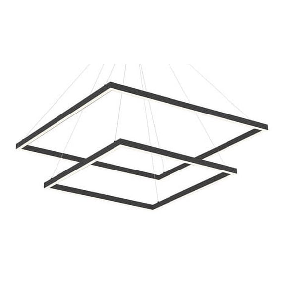 Kuzco Lighting Ch85232 Piazza 2 Light 8" Wide Led Abstract Chandelier - Black