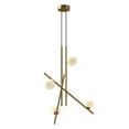 thumbnail image 1 of Kuzco Lighting Ch89832 Amara 19" Wide Led Chandelier - Brushed Gold / Glossy Opal, 1 of 1
