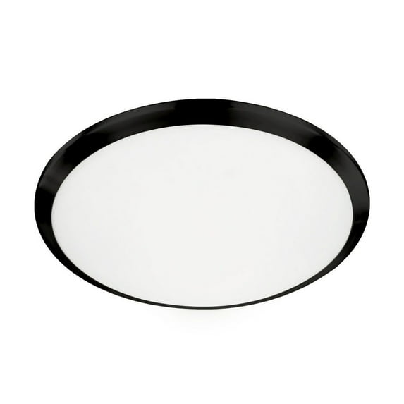 Kuzco Lighting Fm1515 Malta 15" Wide Led Flush Mount Ceiling Fixture - Black