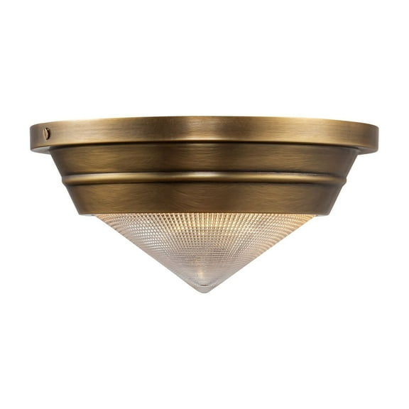 Kuzco Lighting Fm348010 Willard 11" Wide Flush Mount Ceiling Fixture - Vintage Brass /