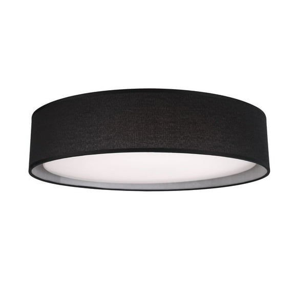 Kuzco Lighting Fm7916 Dalton 16" Wide Led Flush Mount Drum Ceiling Fixture - Black