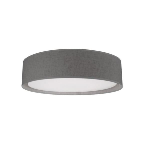 Kuzco Lighting Fm7916 Dalton 16" Wide Led Flush Mount Drum Ceiling Fixture - Grey