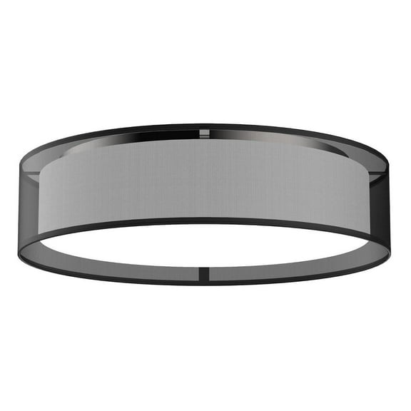 Kuzco Lighting Fm7920 Dalton 20" Wide Led Flush Mount Drum Ceiling Fixture - Black