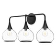 thumbnail image 1 of Kuzco Lighting Hazel 26" Vanity Light, 3X60W E26 Matte Black/Clear Glass, 1 of 5