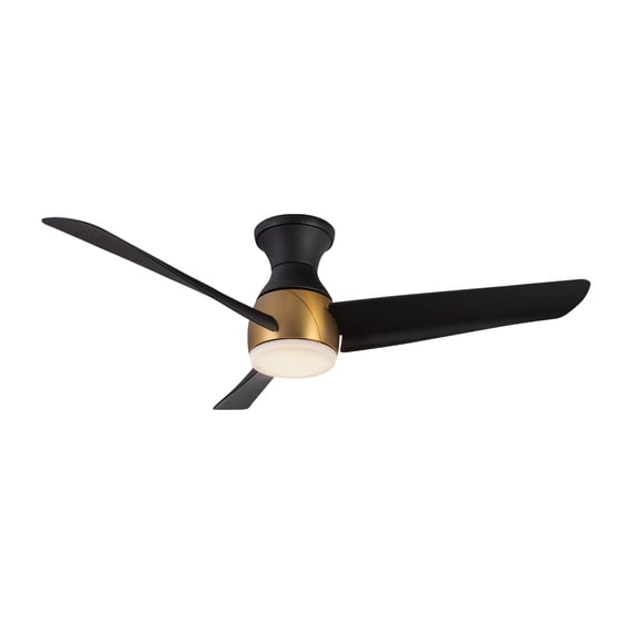 Kuzco Lighting Hf91954 Thalia 54" 3 Blade Indoor Smart Ceiling Fan - Brushed Gold / Matte