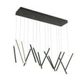 thumbnail image 1 of Kuzco Lighting Lp14840 Chute 14 Light 39" Wide Led Abstract Linear Pendant - Black, 1 of 3