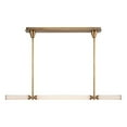 thumbnail image 1 of Kuzco Lighting Lp348148 Edwin 2" Wide Led Linear Pendant - Vintage Brass / Frosted Ribbed, 1 of 5