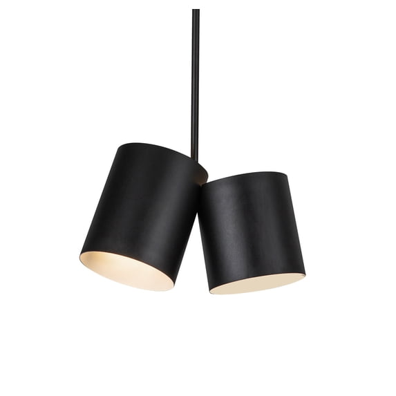 Kuzco Lighting Pd58814 Keiko 2 Light 6" Wide Pendant - Black