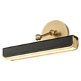 thumbnail image 1 of Alora Lighting Pl307912l Valise 12" Wide Led Picture Light - Vintage Brass / Tuxedo, 1 of 7