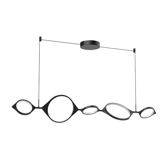 Kuzco Lighting - Serif - 56.13 Inch 35W 1 LED Island Black Finish with Frosted