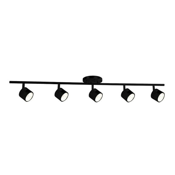 Kuzco Lighting Tr10036 Lyra 5 Light 5" Wide Led Fixed Rail Ceiling Fixture - Black