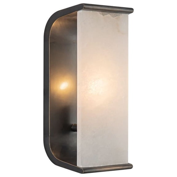 Alora Lighting WV327010UBAR Abbott 10" Tall Wall Sconce - Urban Bronze / Alabaster