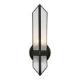 thumbnail image 1 of Kuzco Lighting Wv332904 Cairo 16" Tall Wall Sconce - Urban Bronze / Clear Ribbed Glass, 1 of 5