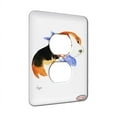 thumbnail image 1 of KuzmarK™ 1 Gang AC Outlet Wall Plate - Beagle Puppy with Blue Bandana Dog Art by Denise Every, 1 of 1