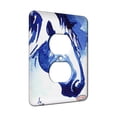 thumbnail image 1 of KuzmarK™ 1 Gang AC Outlet Wall Plate - Belgian Draft Horse in Blue Abstract Horse Art by Denise Every, 1 of 1