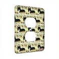 thumbnail image 1 of KuzmarK™ 1 Gang AC Outlet Wall Plate - Black and Tan Welsh Corgi Under the Apple Tree Dog Modern Art by Denise Every, 1 of 1
