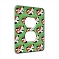 thumbnail image 1 of KuzmarK™ 1 Gang AC Outlet Wall Plate - Christmas Calico Cat and Mouse Cat Modern Art by Denise Every, 1 of 1