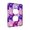 thumbnail image 1 of KuzmarK™ 1 Gang AC Outlet Wall Plate - Irish Wolfhound on Purple Dog Electric Art by Denise Every, 1 of 1