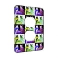 thumbnail image 1 of KuzmarK™ 1 Gang AC Outlet Wall Plate - Polka Dot Kitties in Purple and Blue Abstract Cat Pattern Art by Denise Every, 1 of 1