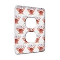 thumbnail image 1 of KuzmarK™ 1 Gang AC Outlet Wall Plate - Red Nose Reindeer Chiahuahua Christmas Dog Modern Art by Denise Every, 1 of 1