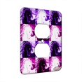 thumbnail image 1 of KuzmarK™ 1 Gang AC Outlet Wall Plate - Unicorn with Yellow Roses Fantasy Horse Pink Pattern Art by Denise Every, 1 of 1