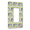 thumbnail image 1 of KuzmarK™ 1 Gang Rocker Wall Plate - English Bulldog Play Ball Dog Modern Art by Denise Every, 1 of 1