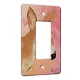 thumbnail image 1 of KuzmarK™ 1 Gang Rocker Wall Plate - Whitetail Deer Doe Wildlife Art by Denise Every, 1 of 1