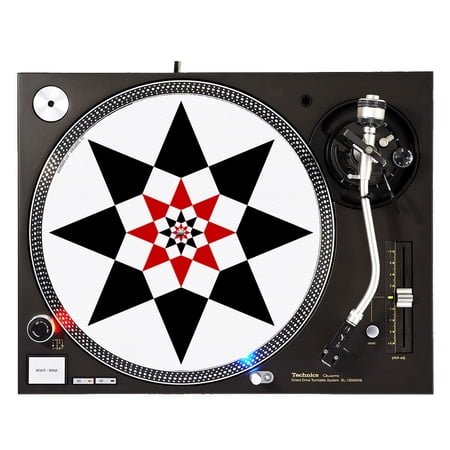 KuzmarK™ 12" DJ Turntable Slipmat - Flower Tower