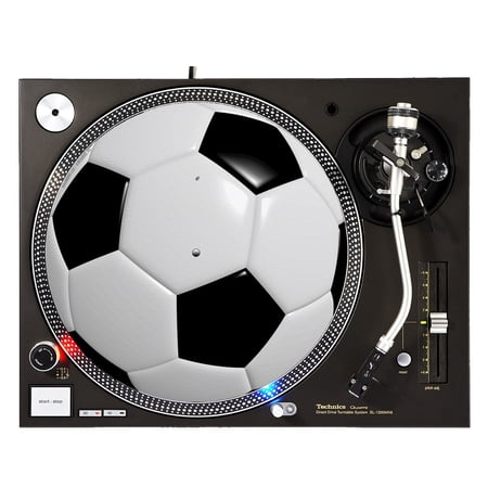 KuzmarK™ 12" DJ Turntable Slipmat - Soccer Ball