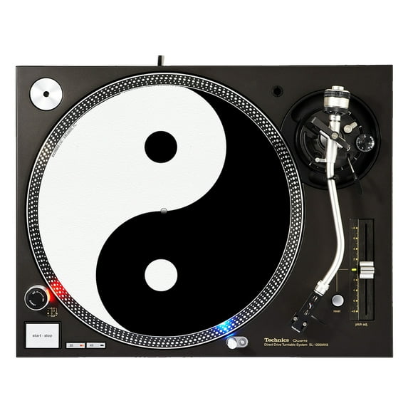 KuzmarK™ 12" DJ Turntable Slipmat - Ying Yang Art